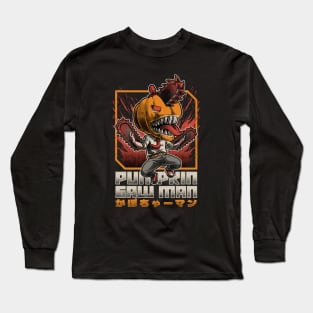 Pumpkin Saw Halloween - Cool Anime Gift Long Sleeve T-Shirt